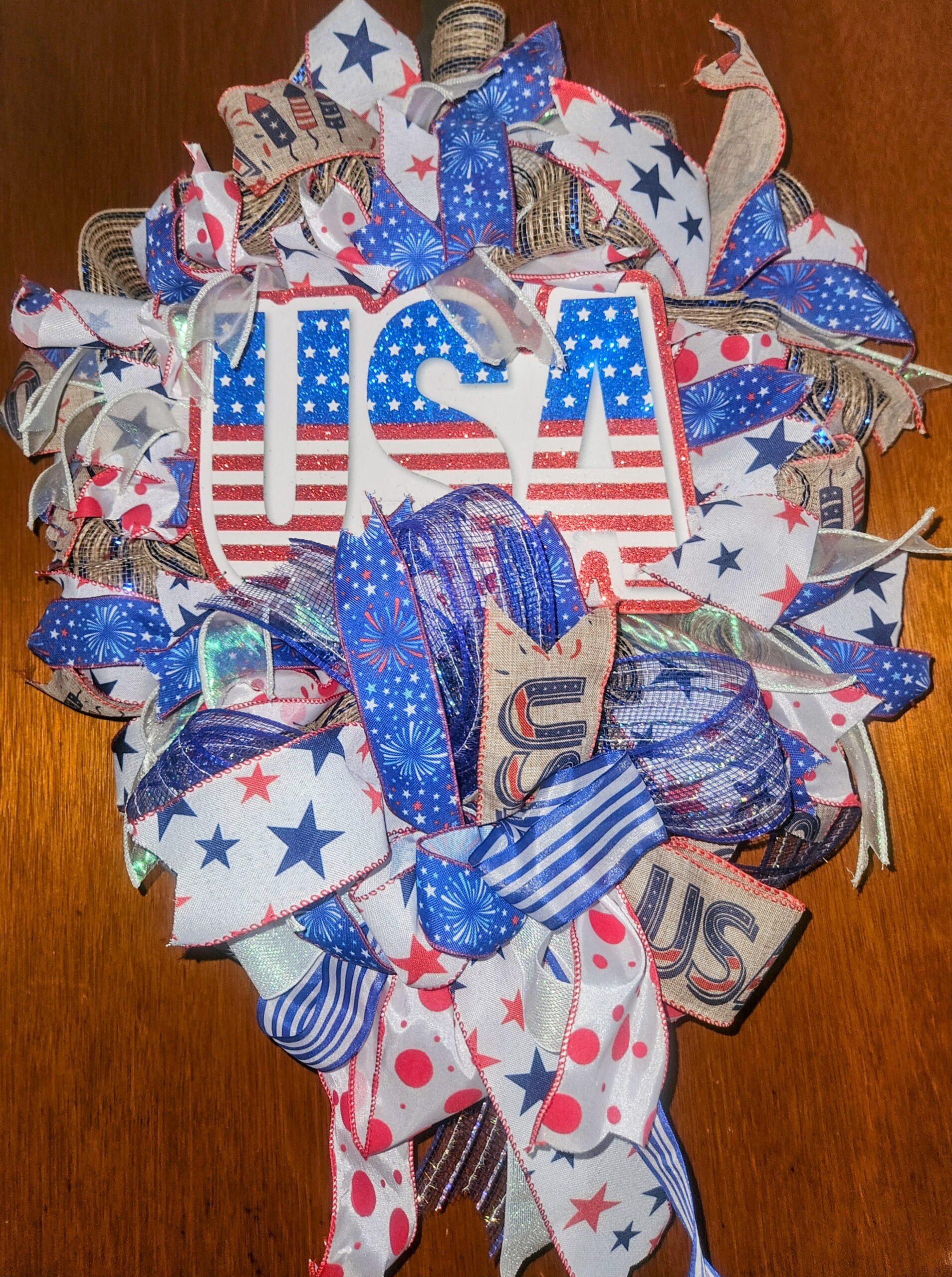 Patriotic USA wreath